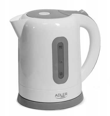Adler | Kettle | AD 1234 | Standard | 2200 W | 1.7 L | Plastic | 360° rotational base | White