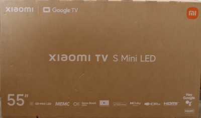 SALE OUT. Xiaomi TV S Mini LED 55 2026 | SALE OUT. Xiaomi S Mini LED 2026 | 55 | Smart TV | Google TV | 4K UHD | Dark Grey | DAMAGED PACKAGING, SCRATCHED BODY (BACK, LEFT SIDE)