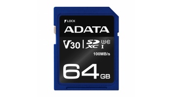 MEMORY SDXC 64GB V30/ASDX64GUI3V30S-R ADATA