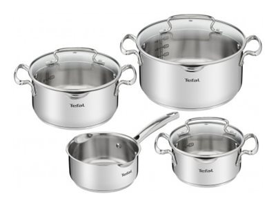 TEFAL | Duetto+ Stewpots set, 7 pcs | G719S734 | Stainless steel | Dishwasher proof | Lid included | Stainless steel