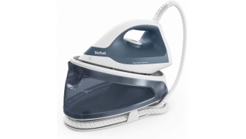 TEFAL Steam generator iron | FV2C41E0 Express Optimal | 2400 W | 1.2 L | 5 bar | Auto power off | Vertical steam function | Calc-clean function | Blue/White