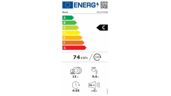 Bosch Dishwasher | SMU2HTW08E | Built-in | Width 60 cm | Number of place settings 13 | Number of programs 5 | Energy efficiency class C | Display | AquaStop function | White