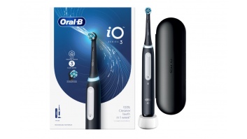 Oral-B iO3 Series Electric toothbrush, Black + Travel case | Oral-B