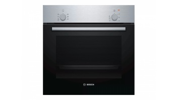 Bosch | Oven | HBF010BR1S | 66 L | A | Multifunctional | Manual | Knobs | Height 59.5 cm | Width 59.4 cm | Stainless steel