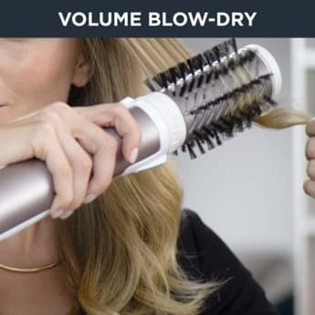ROWENTA matu veidotājs Brush Activ Premium Care, 1000W, balts/rozā zelta