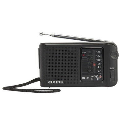 AIWA pārnēsājams kabatas radio, AM/FM, melns