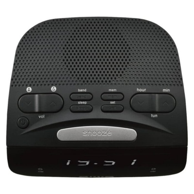 AIWA digitālais radio modinātājs, melns