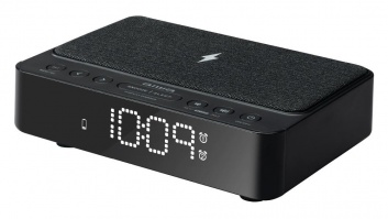 AIWA digitālais modinātājs ar LED displeju, FM/PLL radio, melns