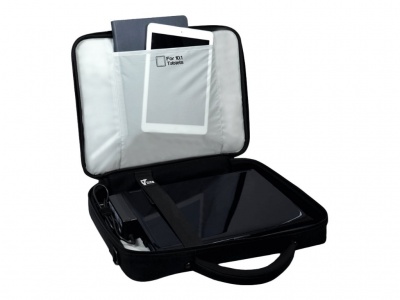 PORT DESIGNS | Courchevel | Fits up to size 17.3 " | Messenger - Briefcase | Shoulder strap | Black