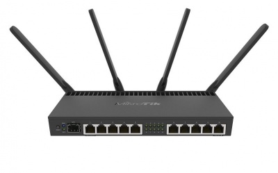 MikroTik | RB4011iGS+5HacQ2HnD-IN | 802.11ac | 10/100/1000 Mbit/s | Ethernet LAN (RJ-45) ports 10 | Mesh Support No | MU-MiMO Yes | No mobile broadband