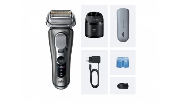 Braun Shaver | Series 9 Pro+ 9675cc | Operating time (max) 60 min | Wet & Dry | Lithium Ion | Grey