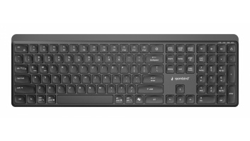 KEYBOARD WRL SLIM 2.4G+BT US/KB-WPS-03 GEMBIRD