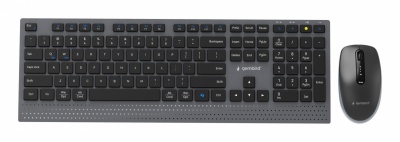 KEYBOARD +MOUSE WRL ENG/BK KBS-WPS-02 GEMBIRD