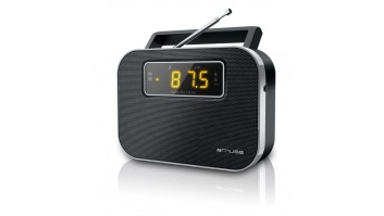 Muse | M-081R | Alarm function | 2-band PLL portable radio | Black
