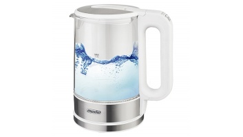 Mesko | Kettle | MS 1301w | Electric | 1850 W | 1.7 L | Glass | 360° rotational base | White