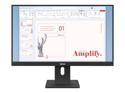 Lenovo | ThinkVision E24-40 | 23.8 " | IPS | 16:9 | 100 Hz | 4 ms | 1920 x 1080 pixels | 250 cd/m² | HDMI ports quantity 1 | Raven Black | Warranty 36 month(s)
