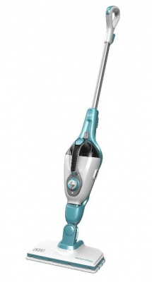BLACK & DECKER Steam cleaner | FSMH1321-QS | Power 1300 W | Steam pressure 2.5 bar | Water tank capacity 0.5 L | White/Aqua