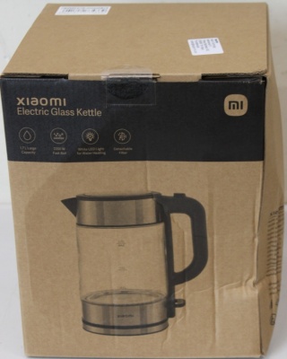SALE OUT. Xiaomi Electric Glass Kettle EU | Xiaomi | Electric Glass Kettle EU | Electric | 2200 W | 1.7 L | Glass | 360° rotational base | Black/Stainless Steel | DAMAGED PACKAGING