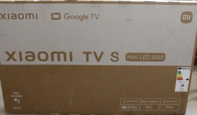 SALE OUT. Xiaomi TV S Mini 2025 55" (3840 x 2160) | SALE OUT. Xiaomi | TV | S Mini LED 2025 | 55 | Smart TV | Google TV | UHD | Black | DAMAGED PACKAGING | 32 GB