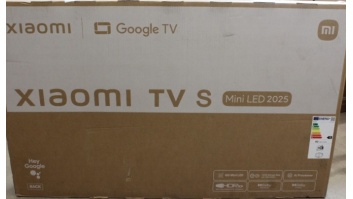 SALE OUT. Xiaomi TV S Mini 2025 55" (3840 x 2160) | SALE OUT. Xiaomi | TV | S Mini LED 2025 | 55 | Smart TV | Google TV | UHD | Black | DAMAGED PACKAGING | 32 GB