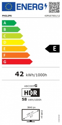 Philips 43PUS7001/12 43" (108cm) 4K Smart TV