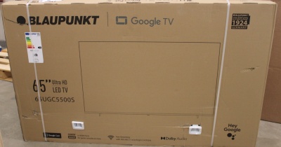 SALE OUT. Blaupunkt 65UGC5500S 65" (164cm) 4K Ultra HD Google TV | SALE OUT. Blaupunkt 4K TV | 65UGC5500S | 65 | Smart TV | Google TV | UHD | DAMAGED PACKAGING