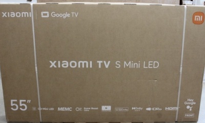 SALE OUT. Xiaomi TV S Mini LED 55 2026 | SALE OUT. Xiaomi S Mini LED 2026 | 55 | Smart TV | Google TV | 4K UHD | Dark Grey | DAMAGED PACKAGING