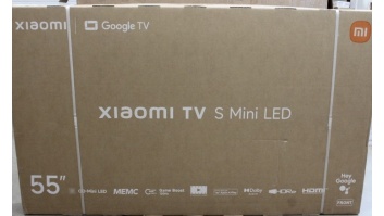 SALE OUT. Xiaomi TV S Mini LED 55 2026 | SALE OUT. Xiaomi S Mini LED 2026 | 55 | Smart TV | Google TV | 4K UHD | Dark Grey | DAMAGED PACKAGING