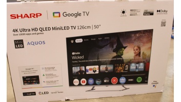 SALE OUT. Sharp 50JP7265E 50" (126cm) 4K Ultra HD QLED MiniLED Google TV | SALE OUT. Sharp 4K QLED MiniLED TV | 50JP7265E | 50 | Smart TV | Google TV | UHD | Silver | DAMAGED PACKAGING