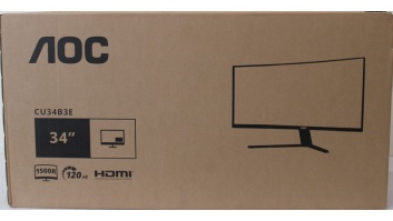 AOC CU34B3E Curved 34" 3440x1440/21:9/300cd/m2/4ms HDMI, DisplayPort, USB, Audio out | Warranty 36 month(s) | DAMAGED PACKAGING