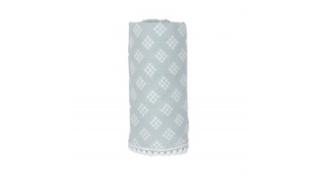 Lodger Swaddle Tribe Muslin kokvilnas autiņš, 120x120 cm, Ice Flow