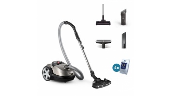 Vacuum Cleaner|PHILIPS|Cordless|900 Watts|Capacity 4 l|Noise 75 dB|Black / Grey|Weight 5.3 kg|XD8152/12