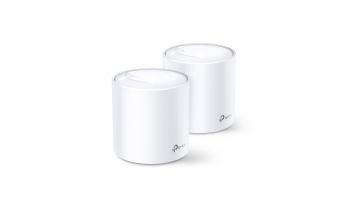 TP-LINK | AX3000 Whole Home Mesh Wi-Fi 6 System | Deco X60 (2-pack) | 802.11ax | 2402+574 Mbit/s | 10/100/1000 Mbit/s | Ethernet LAN (RJ-45) ports 2 | Mesh Support Yes | MU-MiMO Yes | Antenna type 4xInternal per Deco uni