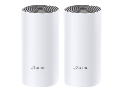 TP-LINK | C1200 Whole Home Mesh Wi-Fi System | Deco E4 (2-pack) | 802.11ac | 867+300 Mbit/s | 10/100 Mbit/s | Ethernet LAN (RJ-45) ports 2 | Mesh Support Yes | MU-MiMO Yes | No mobile broadband | Antenna type 2xInternal