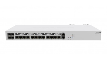 Mikrotik Cloud Core Router CCR2116-12G-4S+, 16-CORE 2 GHZ ARM CPU, 16 GB DDR4 RAM, 4x10G SFP+ ports, 13xGigabit LAN ports, 1x RJ45 Serial port, 1x M.2 slots, 16 core CPU, 16 GB RAM, Dual redundant power supply, RouterOS L6 | MikroTik | Cloud Core Router |