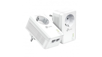 TP-LINK | AV1000 2-Port Gigabit Passthrough Powerline Starter Kit | TL-PA7027P KIT | 10/100/1000 Mbit/s | Ethernet LAN (RJ-45) ports 2 | No Wi-Fi | Extra socket