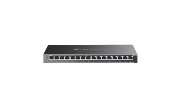 TP-LINK | etStream 16-Port Gigabit Smart Switch with 8-Port PoE+ | TL-SG2016P | Web managed | Desktop | Power supply type External