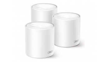 TP-LINK | AX1500 Whole Home Mesh Wi-Fi 6 System | Deco X10 (3-pack) | 802.11ax | 10/100/1000 Mbit/s | Ethernet LAN (RJ-45) ports 1 | Mesh Support Yes | MU-MiMO Yes | No mobile broadband | Antenna type Internal