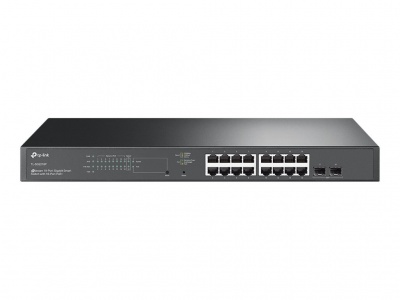 TP-LINK | SG2218P | JetStream 18-Port Gigabit Smart Switch with 16-Port PoE+ | Rack-mountable | Managed