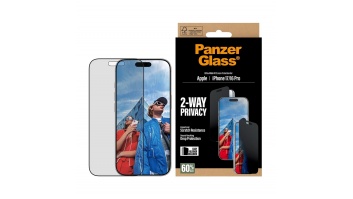 PanzerGlass Screen protector | Apple | iPhone 17/iPhone 16 Pro | Tempered Glass | Transparent | Ultra-Wide Fit w. EasyAligner