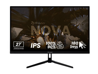Arozzi | Nova | 27 " | IPS | QHD | 16:9 | 180 Hz | 1 ms | 2560 x 1440 pixels | 350 cd/m² | HDMI ports quantity 1 | Black