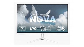Arozzi | Nova | 27 " | IPS | QHD | 16:9 | 180 Hz | 1 ms | 2560 x 1440 pixels | 350 cd/m² | HDMI ports quantity 2 | White