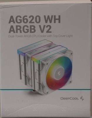 SALE OUT. Deepcool AG620 ARGB V2 CPU Cooler, white | Deepcool CPU Cooler | AG620 ARGB | DAMAGED PACKAGING | Intel, AMD