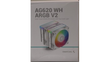 SALE OUT. Deepcool AG620 ARGB V2 CPU Cooler, white | Deepcool CPU Cooler | AG620 ARGB | DAMAGED PACKAGING | Intel, AMD