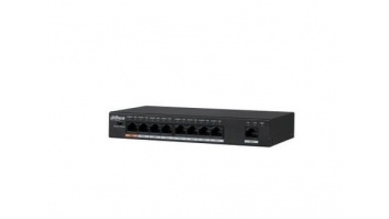 Switch|DAHUA|Type L2|Desktop/pedestal|Rack|1x10Base-T / 100Base-TX / 1000Base-T|PoE ports 8|96 Watts|DH-PFS3009-8ET1GT-96-V2