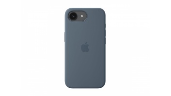 Apple iPhone 17e Silicone Case with MagSafe – Anchor Blue | Apple