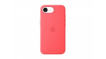 Apple iPhone 17e Silicone Case with MagSafe – Bright Guava | Apple