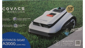 SALE OUT. | Ecovacs Lawn Mower | GOAT A3000 LiDAR PRO | 7500 Ah | White | DAMAGED PACKAGING, USED AND DIRTY