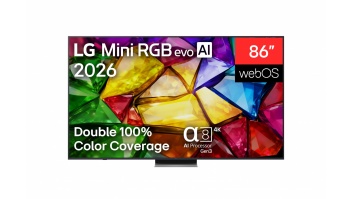 LG 4K evo AI Mini RGB TV | 86MRGB87B3B | 86 | Smart TV | webOS | UHD | Black