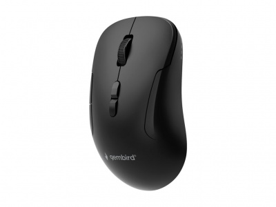 Gembird MUSW2-7B-01 Dual-mode 7-button wireless mouse, black | Gembird